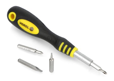 Screwdriver with interchangeable bits