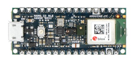 Arduino Nano 33 BLE Sense with connectors