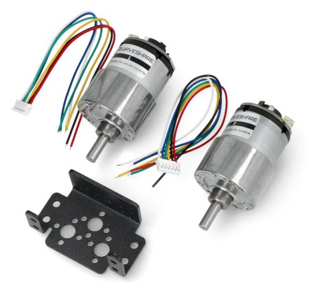 The kit also includes two powerful DC motors.