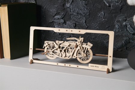 The model has a frame, thanks to which you can use it as an unusual decoration in the office.