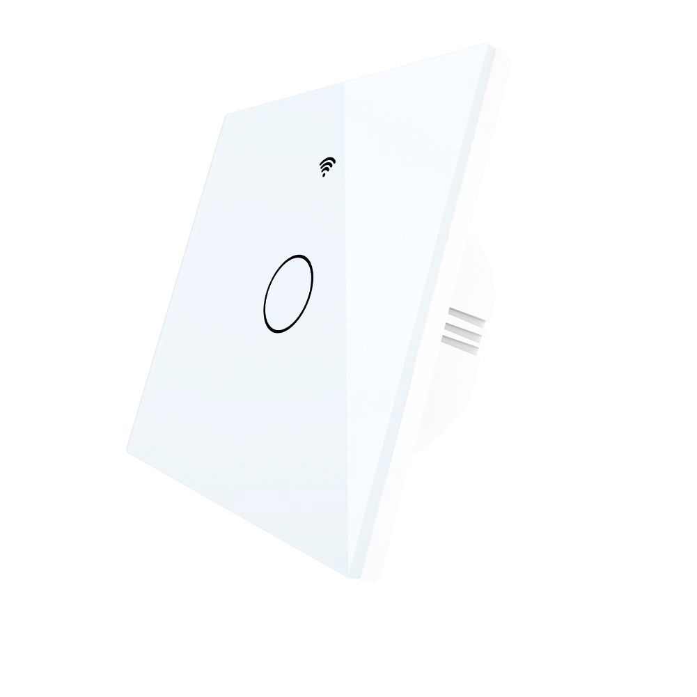 Tuya - intelligent touch wall switch - WiFi/Bluetooth - 1-channel without N - Moes WRS-EU1-L-WH-MS