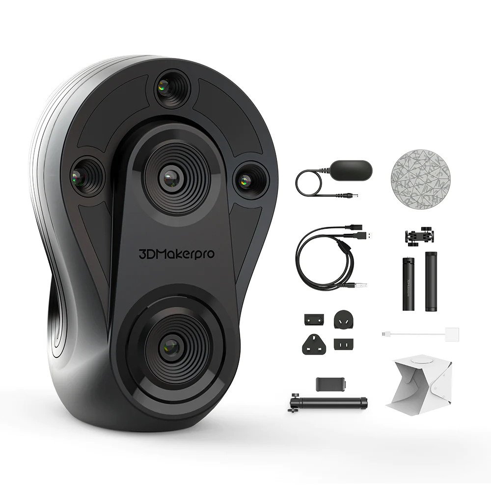 Revopoint POP 3D Scanner 0.3mm Accuracy 8 Fps Scan Speed Desktop and  Handheld Fixed/Auto Scan Mode for Face and Body Scanning Modes for Color 3D  Printing - A1 : : Office Products