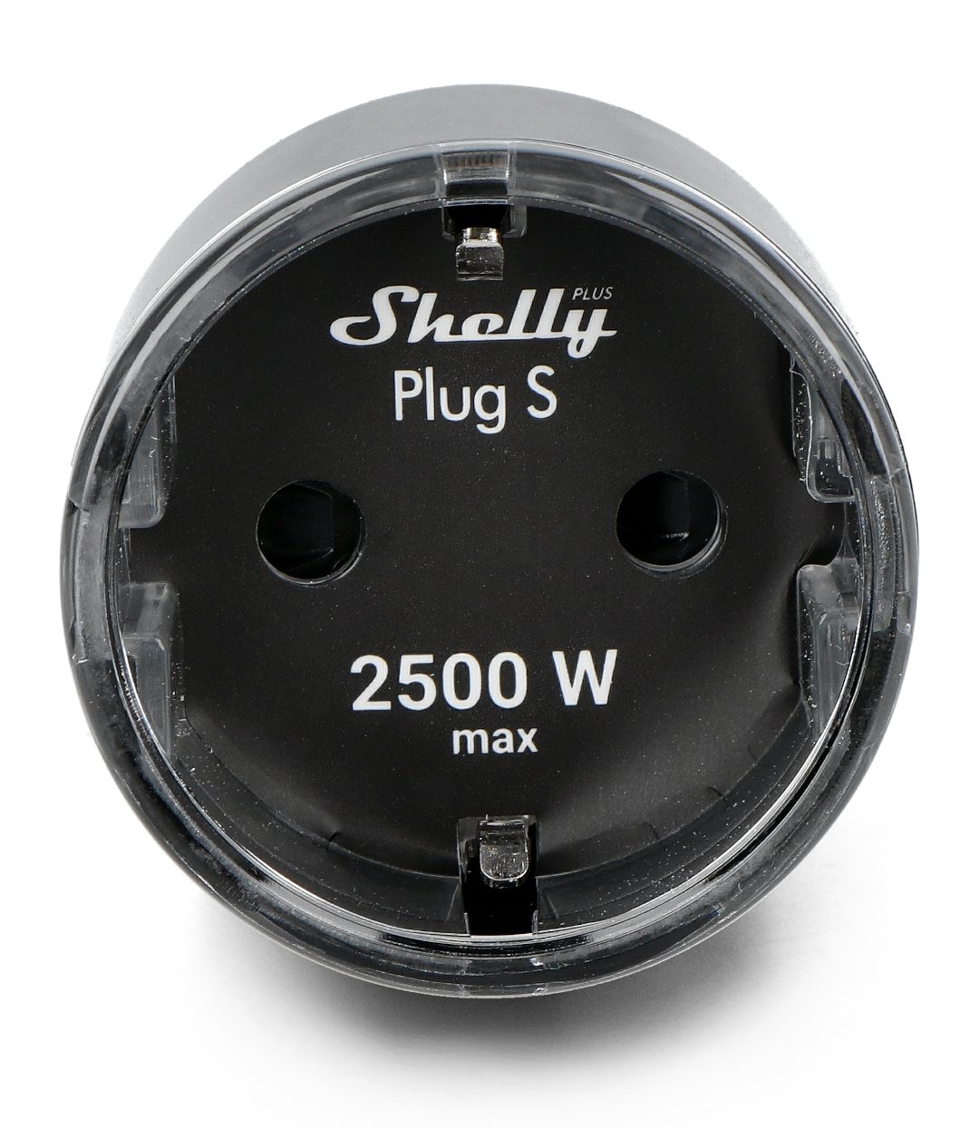 Shelly Plus Plug S - smart plug WiFi 2500W - Black Botland - Robotic Shop
