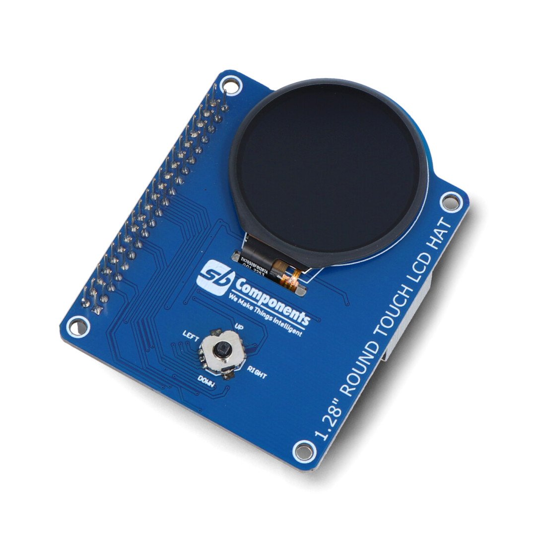 HAT overlay with touch LCD display 1.28'' 240 x 240 px for Raspberry Pi - SB Components 25664