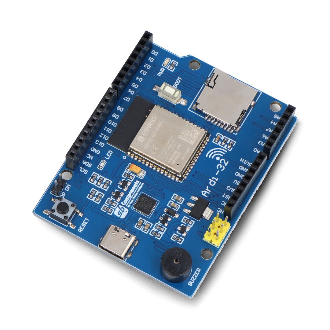 Ardi32 - development board with ESP32-S3-WROOM-1 - compatible with Arduino Uno - SB Components 26647