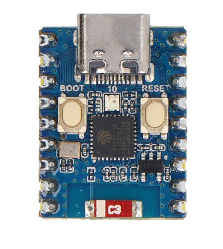 ESP32-C3-Zero-M - WiFi / Bluetooth development board - with connectors - ESP32-C3FN4 - Waveshare 25532