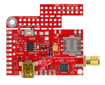 2G / GSM module - u-GSM shield v2.19 M95FA - for Arduino and Raspberry Pi - SMA connector