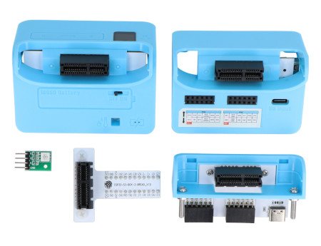 Components of the ESP32-S3-BOX-3 development kit.