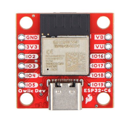 The board has a USB type C connector.