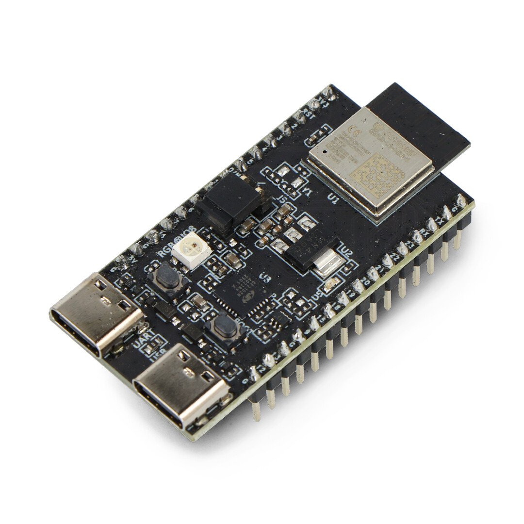 ESP32-C6-DevKitM-1-N4 - WiFi / Bluetooth / ZigBee / Thread - development board with ESP32-C6-MINI-1 chip