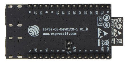 ESP32-C6-DevKitM-1-N4 - WiFi / Bluetooth / ZigBee / Thread - development board with ESP32-C6-MINI-1 chip