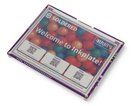 Inkplate 6COLOR - e-paper display module 600x448px - ESP32 - for Arduino - Soldered 333238