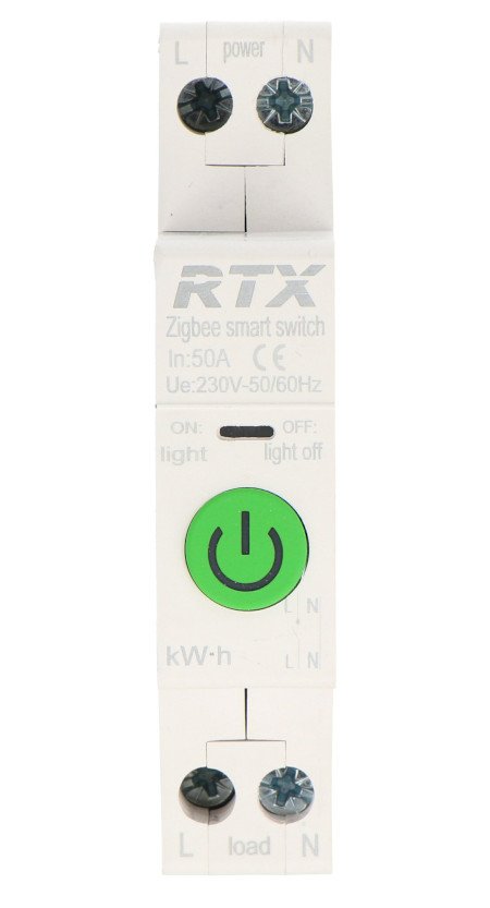 Tuya - relay with energy meter - 50 A - ZigBee - Android / iOS application - RTX ZCR1-40EM