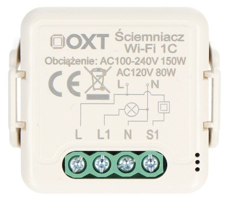 Tuya - single-channel mini WiFi lighting controller - Android / iOS application - OXT SWT24