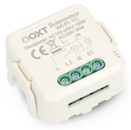 Tuya - single-channel mini WiFi lighting controller - Android / iOS application - OXT SWT24