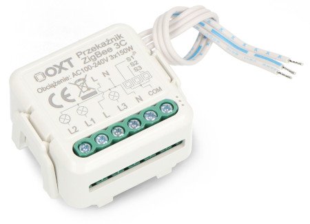 Tuya - 3-channel mini relay - ZigBee - Android / iOS application - OXT T263