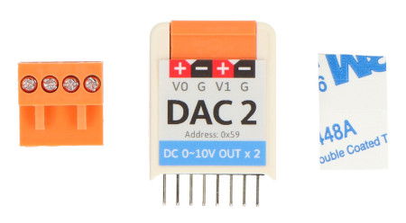 DAC2 Hat converter - GP8413 - overlay for M5StickC development modules - M5Stack U068-B