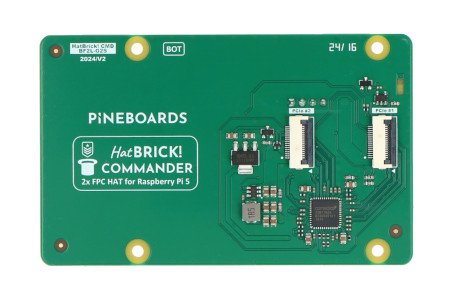 Pineboards HatBRICK! Commander - 2 x PCIe Gen2 adapter for Raspberry Pi 5