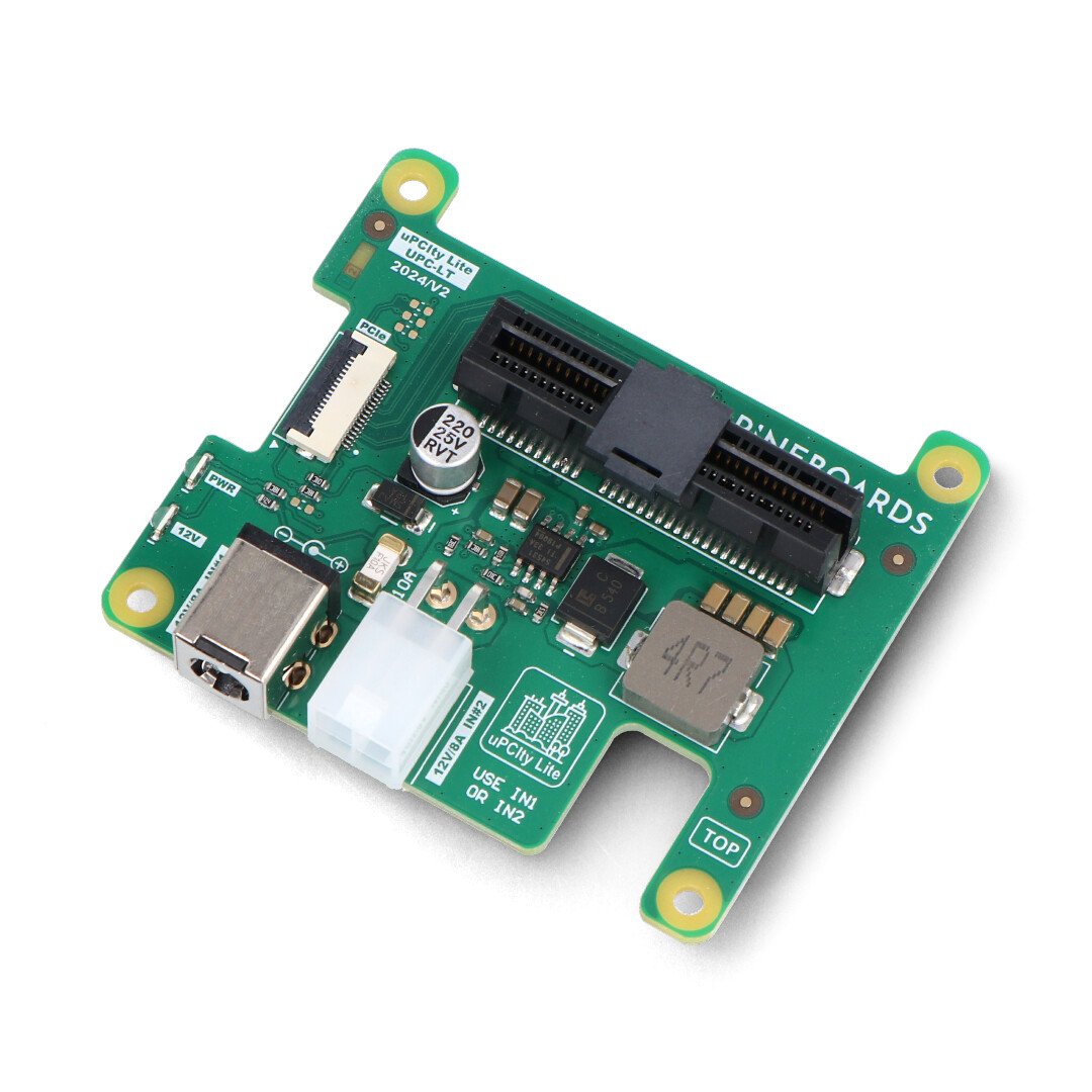 Pineboards Hat uPclty Lite - PCI Express overlay with PCIe x4 slot for Raspberry Pi 5