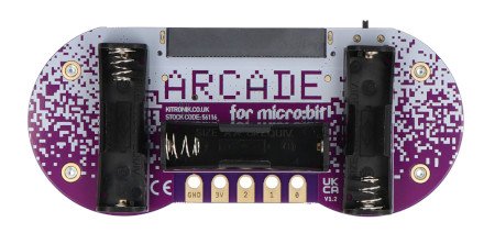 ARCADE console for BBC micro:bit and MakeCode Arcade - programmable gamepad - Kitronik 56116
