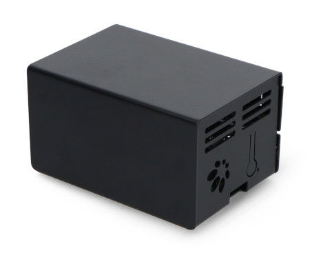 Case for HiFiBerry and Raspberry Pi 5 - steel - black