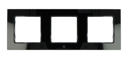 Shelly Wall Frame 3 - Shelly Wall Switch frame - triple - black