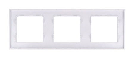 Shelly Wall Frame 3 - Shelly Wall Switch frame - triple - white