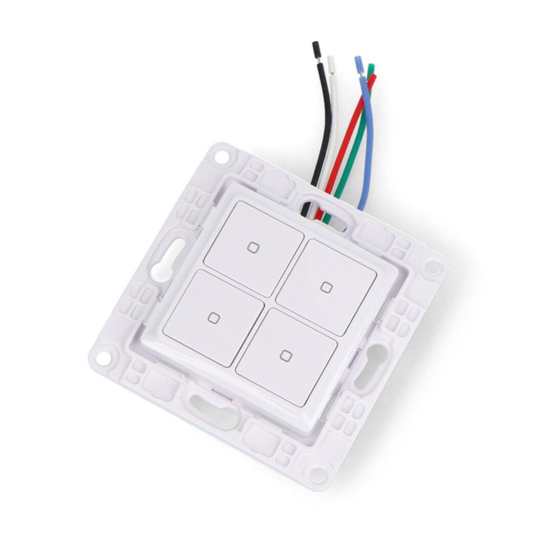 Shelly Wall Switch 4 - smart wall switch - 4 buttons - white