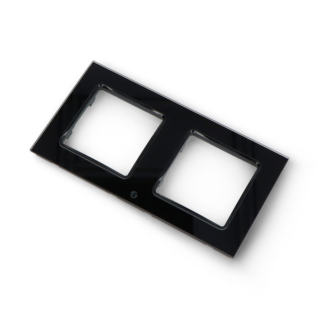 Shelly Wall Frame 2 - Shelly Wall Switch frame - double - black