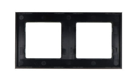 Shelly Wall Frame 2 - Shelly Wall Switch frame - double - black