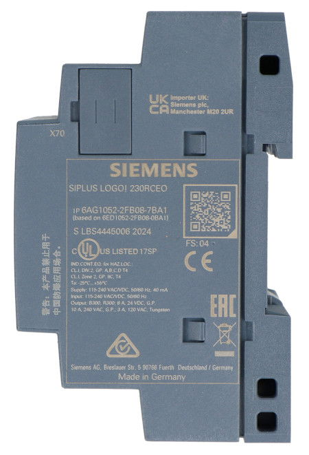 SIPLUS LOGO! 230RCEO - digital input/output module - Siemens 6ED1052-2FB08-0BA1