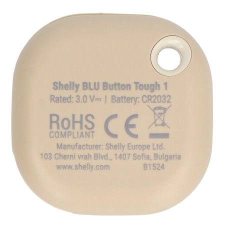 Shelly Blu Button Tough 1 - Bluetooth Action and Scene Activation Button - Mocha