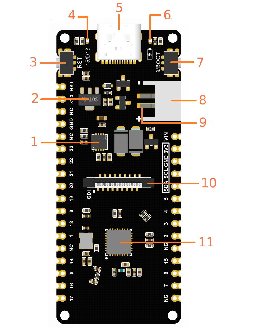 FireBeetle 2 ESP32-C6 - WiFi / Bluetooth / ZigBee / Matter - DFRobot DFR1075