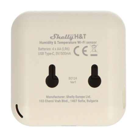 Shelly H&T Gen3 - WiFi Temperature and Humidity Sensor - Beige