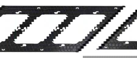 Sonoff M5-3C-80-F - frame for M5-80 wall switch - triple - black