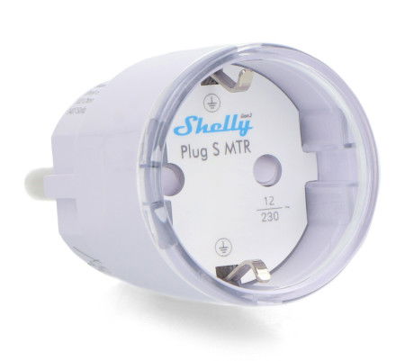 Shelly Plug S Gen3 - Smart WiFi / Bluetooth / Matter Socket with Energy Measurement - White