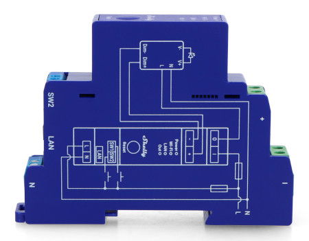 Shelly Pro Dimmer 0/1 - 10 V PM - 1-channel WiFi lighting controller for DIN rail