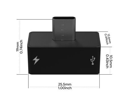 OAK Y - USB Type-C Power and Data Adapter - for Luxonis OAK 2 Cameras