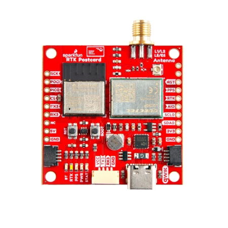 RTK Postcard Module - GNSS-RTK Quectel LG290P - ESP32-PICO-MINI-02 - SparkFun GPS-26916