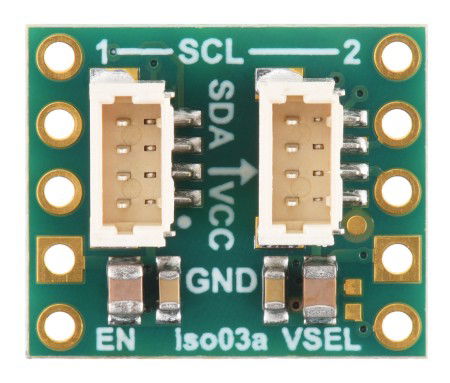 ISO1640 - Bidirectional I2C Isolator with Isolated Power Supply - JST SH 4-pin - 5V/3.3V, 200mA - Pololu 5393