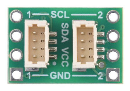 ISO1640 - Bidirectional I2C Isolator - JST SH 4-pin - 3 - 5.5 V / 2.25 - 5.5 V - Pololu 5391