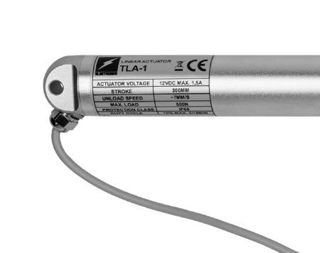 TLA-1 500 N 7 mm/s 12 V tubular actuator with overload switch - stroke 30 cm
