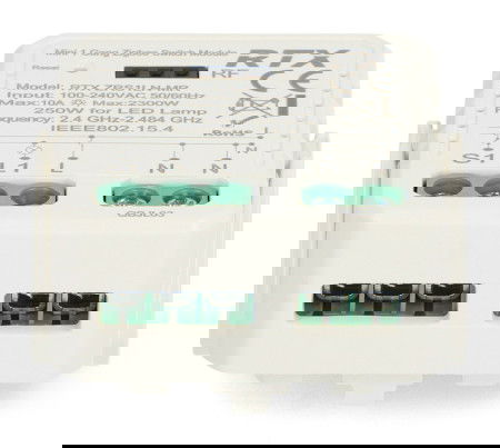 Tuya - single-channel mini relay 10A - ZigBee - Android/iOS application - RTX ZRS1LN-MR