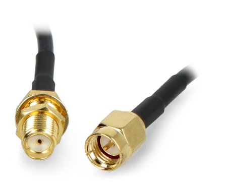 SMA male and female connectors.