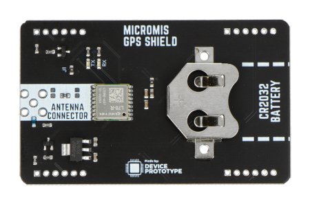 The black GPS overlay for micromis base v1 lies on a white background.
