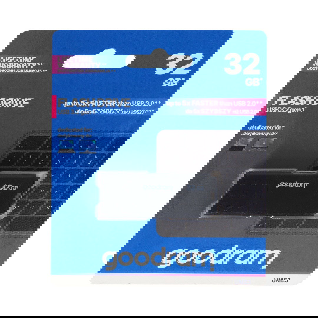 GoodRam Flash Drive - USB 3.2 Gen 1 Pendrive - UME3 Black 32 GB