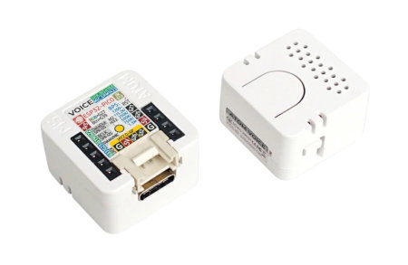 The miniature M5Atom module is equipped with GPIO connectors and a Grove connector enabling the connection of additional sensors and extensions.