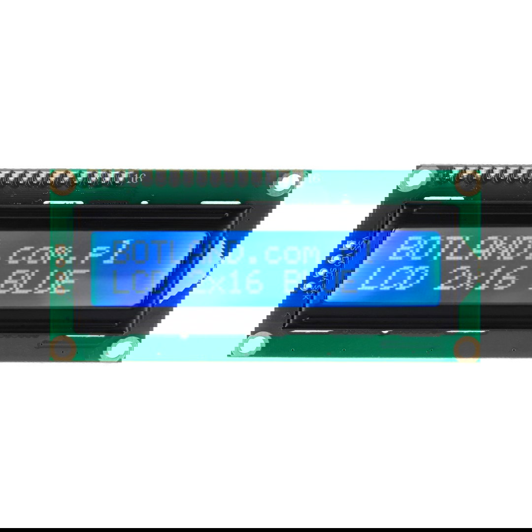 LCD display 2x16 characters blue with connectors - justPi