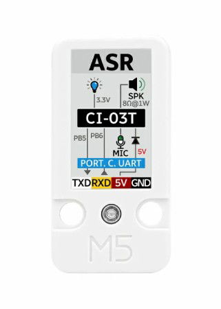 ASR - AI offline voice recognition module - CI-03T - Unit expansion module - M5Stack U194