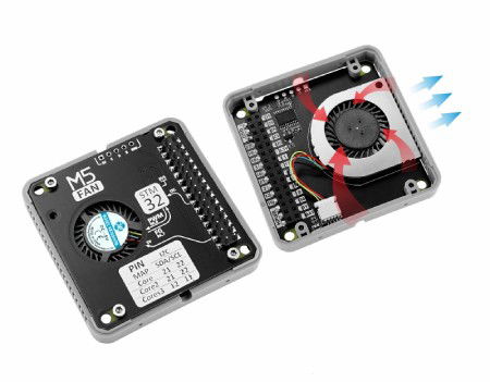 Fan v1.1 - cooling module - STM32F030 - for M5Stack Core development modules - M5Stack M013-V11
